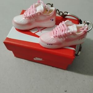Nike Pink Sneaker Keychain Set